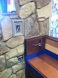 Custom Stonework at Hostess station