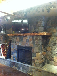 Stone Fireplace